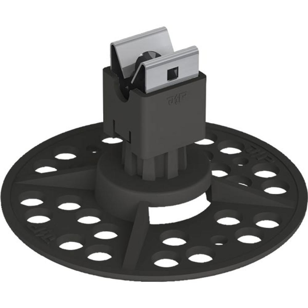 Покривен държач за тел Ф 8 mm с клипс, височина 40,5 mm