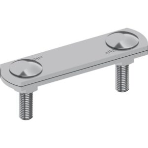 Диагонална кръстата клема V2A, от 2 части, шина/шина, 40 mm/40 mm