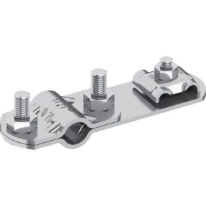 Клема за заземителен кол V4A, Ф 20 mm, с клемна черупка Ф 6-8 mm