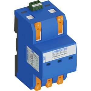 Комбиниран арестор P-HM 280 Fm 3+1, тип 1+2, 3 модула, 3+1-полюсен, с дистанционна сигнализация
