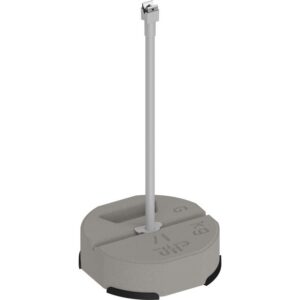 Изолационна опора за проводник, GFK Ф 16 mm, 500 mm, с бетонна основа 6 kg и клипс Niro-Clip Ф 8 mm