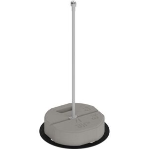 Изолационна опора за проводник, GFK Ф 16 mm, 800 mm, с бетонна основа 16 kg и клипс Niro-Clip Ф 8 mm