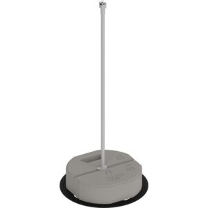Изолационна опора за проводник, GFK Ф 16 mm, 900 mm, с бетонна основа 16 kg и клипс Niro-Clip Ф 8 mm