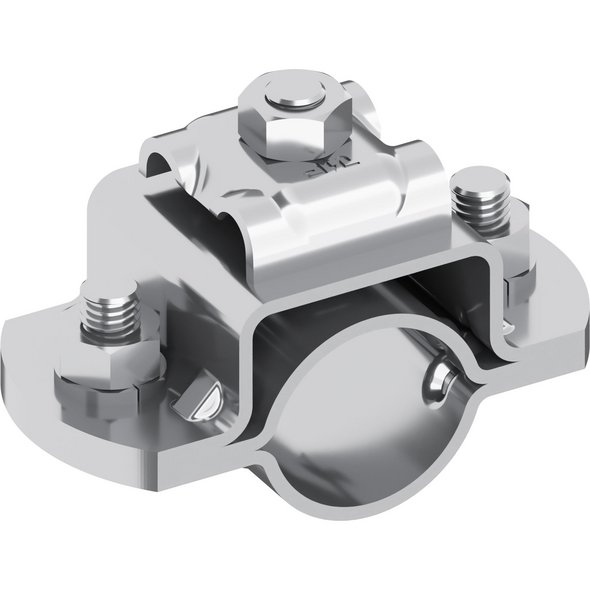 Клема за изравняване на потенциалите V2A, Ф 23 mm, за HVC-50, с извод Ф 6-8 mm