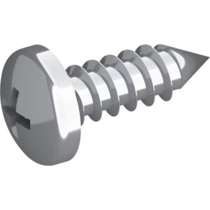Винт за ламарина 6,3×19 mm, кръстат шлиц PH 3, неръждаема стомана A2